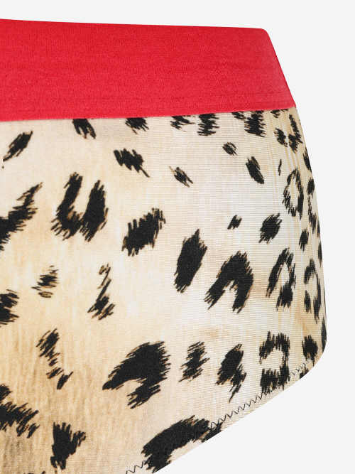 Női kétrészes fürdőruha leopárd mintával