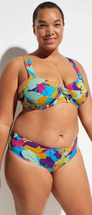 Alakformáló kétrészes bikini plus size méretű moletteknek
